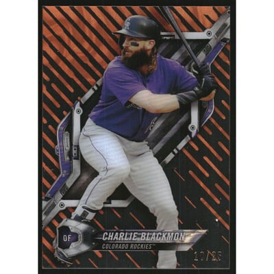 2018 Topps High Tek Magma Diffractors Orange #HTCB Charlie Blackmon B