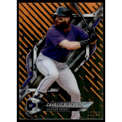 2018 Topps High Tek Orange #HTCB Charlie Blackmon B