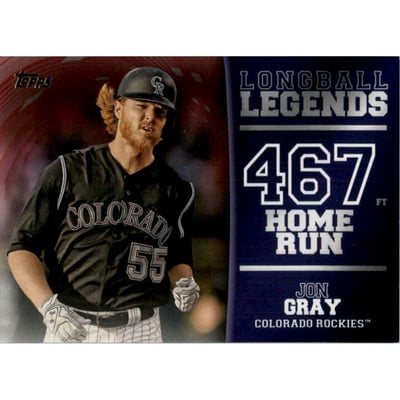 2018 Topps Longball Legends Red #LL32 Jon Gray