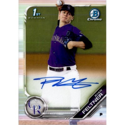 2019 Bowman Chrome Prospect Autographs #CPARF Ryan Feltner