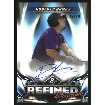 2019 Bowman Platinum Refined Autographs #RARR Roberto Ramos/99