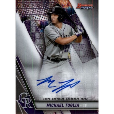 2019 Bowman's Best Best of '19 Autographs #B19MTO Michael Toglia