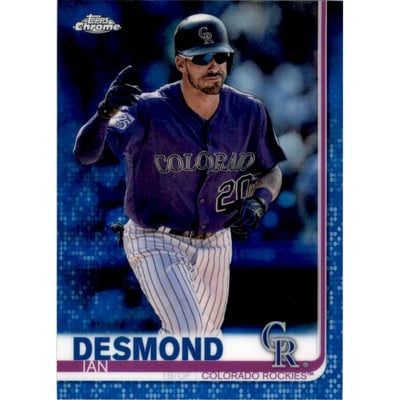 2019 Topps Chrome Blue Refractors #113 Ian Desmond