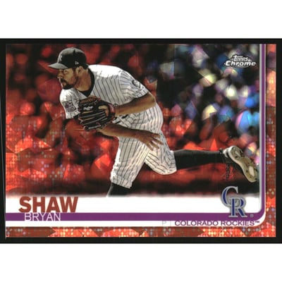 2019 Topps Chrome Sapphire Orange #415 Bryan Shaw