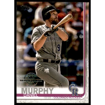 2019 Topps Factory Set 582 Montgomery #499 Daniel Murphy