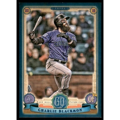2019 Topps Gypsy Queen Indigo #11 Charlie Blackmon