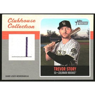 2019 Topps Heritage Clubhouse Collection Relics #ECCRTS Trevor Story
