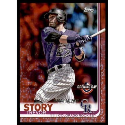 2019 Topps Opening Day Red Foil #34 Trevor Story