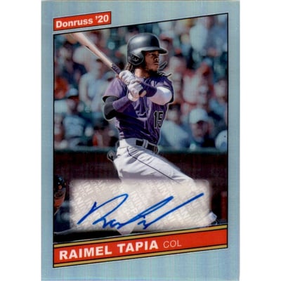 2020 Donruss Optic Retro '86 Signatures Holo #39 Raimel Tapia