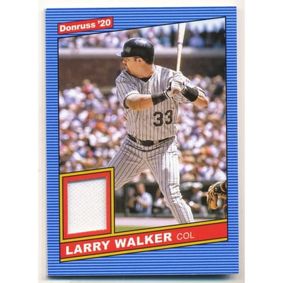 2020 Donruss Retro '86 Materials #26 Larry Walker