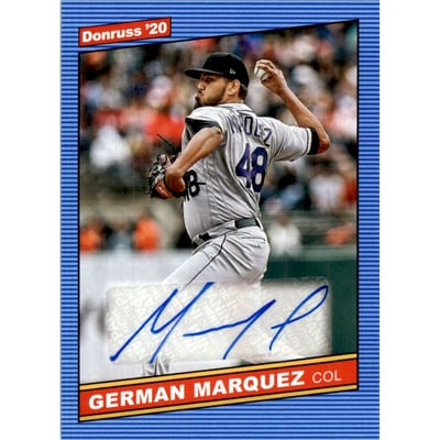 2020 Donruss Retro '86 Signatures #73 German Marquez