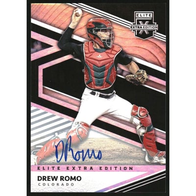 2020 Elite Extra Edition Signatures #35 Drew Romo