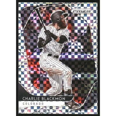 2020 Panini Prizm Prizms Power Plaid #81 Charlie Blackmon