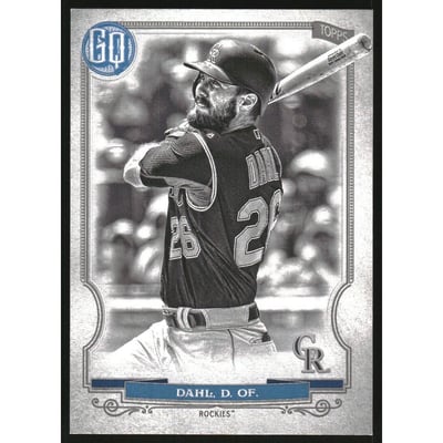 2020 Topps Gypsy Queen Black and White #75 David Dahl