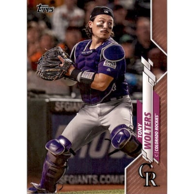 2020 Topps Mother's Day Pink #387 Tony Wolters
