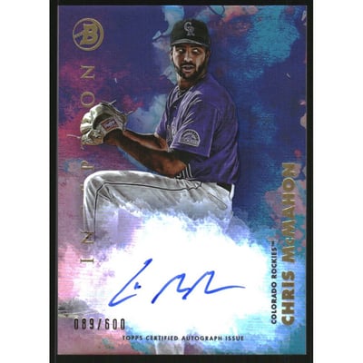 2021 Bowman Inception Autographs #PACMN Chris McMahon/600