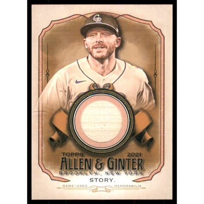 2021 Topps Allen and Ginter Relics #AGATS Trevor Story