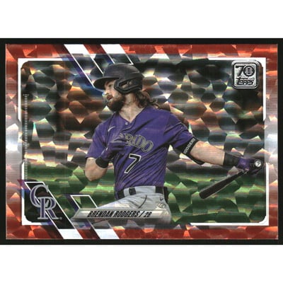 2021 Topps Orange Foil #591 Brendan Rodgers