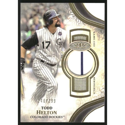 2021 Topps Tier One Relics #T1RTHE Todd Helton/299