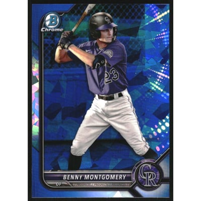 2022 Bowman Chrome Draft Sapphire #BDC155 Benny Montgomery