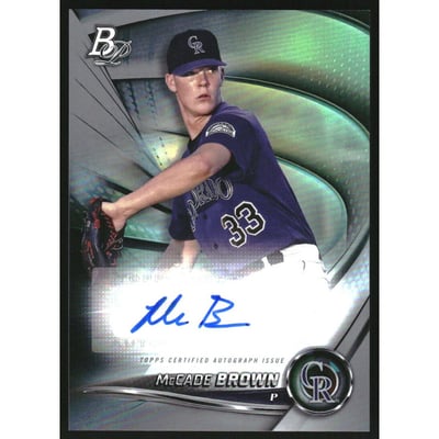 2022 Bowman Platinum Top Prospects Autographs #TOP36 McCade Brown