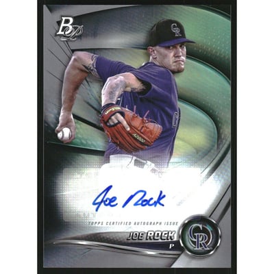 2022 Bowman Platinum Top Prospects Autographs #TOP63 Joe Rock
