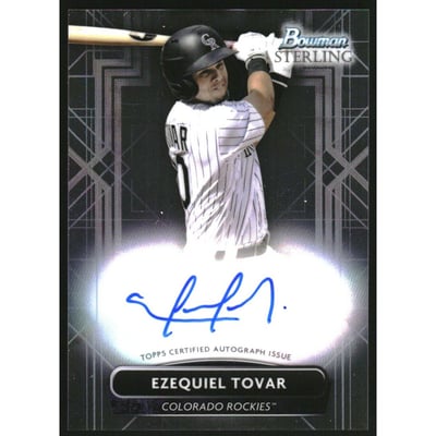2022 Bowman Sterling Prospect Autographs #PAET Ezequiel Tovar