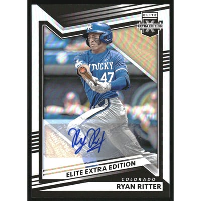 2022 Elite Extra Edition Signatures #116 Ryan Ritter