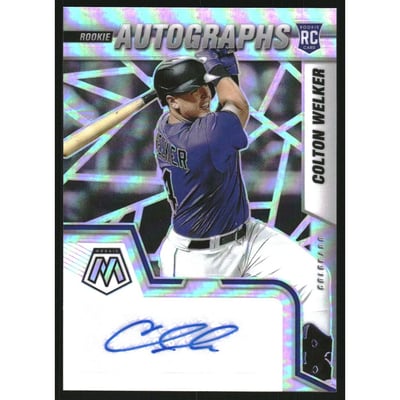 2022 Panini Mosaic Rookie Autographs #18 Colton Welker