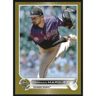 2022 Topps Chrome Gold Refractors #219 German Marquez