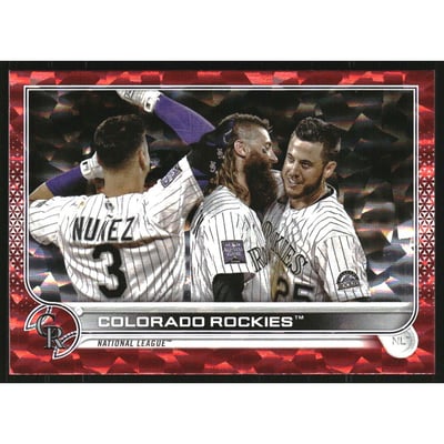 2022 Topps Red Foilboard #222 Colorado Rockies