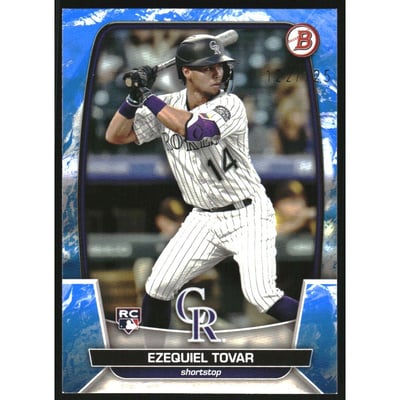 2023 Bowman Blue Pattern #15 Ezequiel Tovar