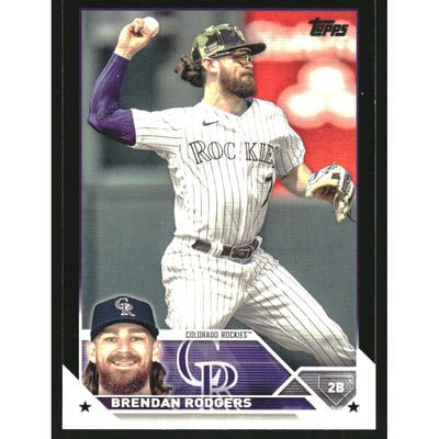 2023 Topps Black #287 Brendan Rodgers