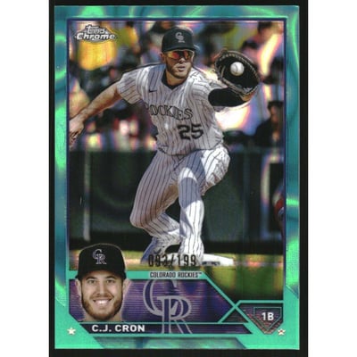2023 Topps Chrome Aqua Lava Refractors #160 C.J. Cron