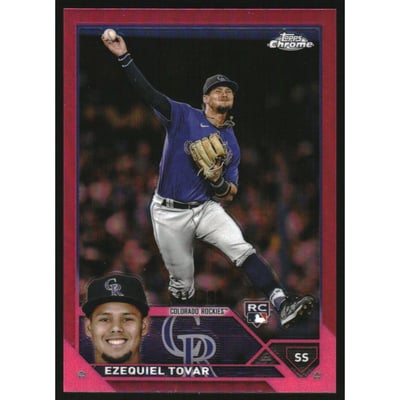 2023 Topps Chrome Magenta Refractors #106 Ezequiel Tovar