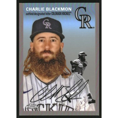 2023 Topps Chrome Platinum Anniversary Rose Gold Refractors #298 Charlie Blackmon