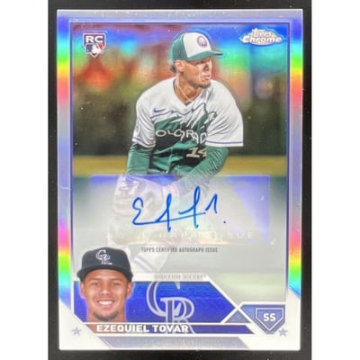 2023 Topps Chrome Update #AC-ET Ezequiel Tovar RC Auto /499