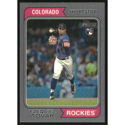 2023 Topps Heritage Chrome Silver Refractors #317 Ezequiel Tovar