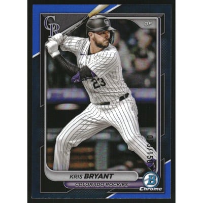 2024 Bowman Chrome Blue Refractors #90 Kris Bryant