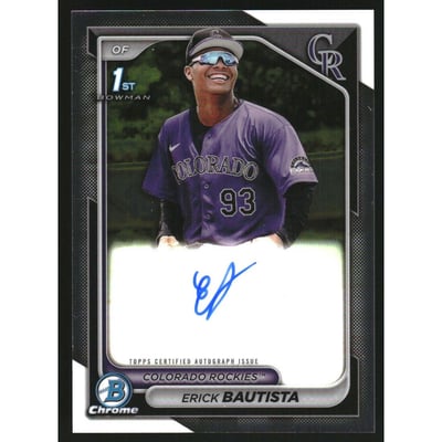 2024 Bowman Chrome Prospect Autographs #CPAEB Erick Bautista