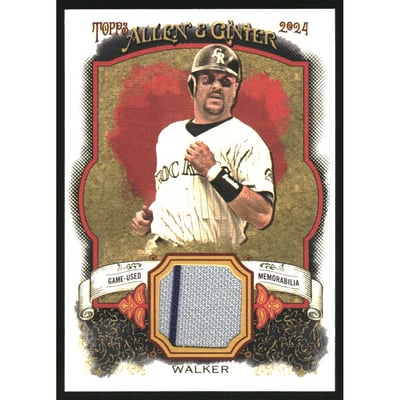2024 Topps Allen and Ginter Relics #AGRLW Larry Walker A