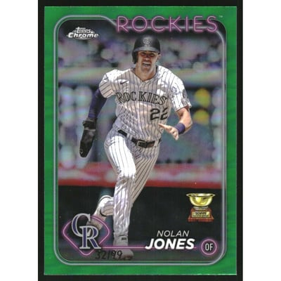 2024 Topps Chrome Green Refractors #240 Nolan Jones