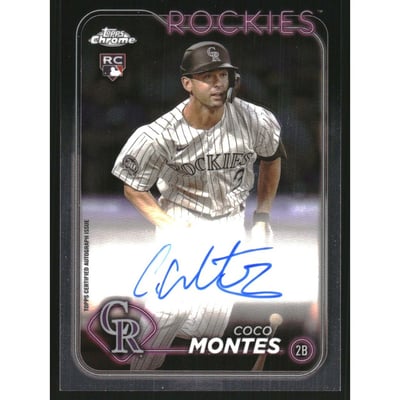 2024 Topps Chrome Rookie Autographs #RACMO Coco Montes