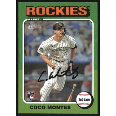 2024 Topps Heritage Chrome Refractors #263 Coco Montes HN