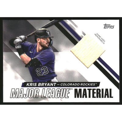 2024 Topps Major League Material #MLMKB Kris Bryant