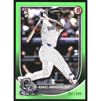 2025 Bowman Neon Green #31 Adael Amador