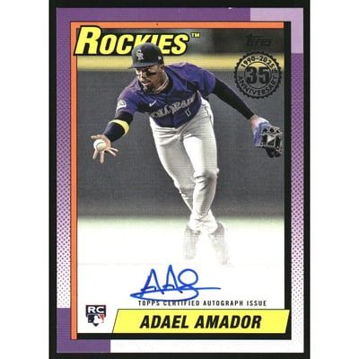 2025 Topps '90 Topps Autographs #90AAA Adael Amador