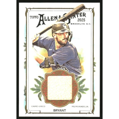 2025 Topps Allen and Ginter Relics #AGRKB Kris Bryant