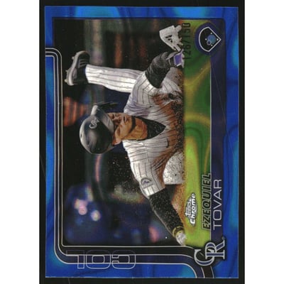 2025 Topps Chrome Blue Lava Refractors #154 Ezequiel Tovar