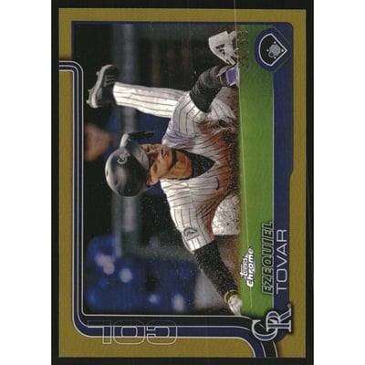 2025 Topps Chrome Gold Refractors #154 Ezequiel Tovar